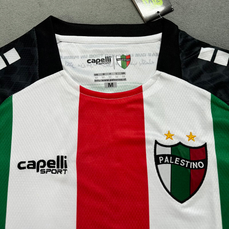jersey 2025/26 palestino local manga corta versión fan