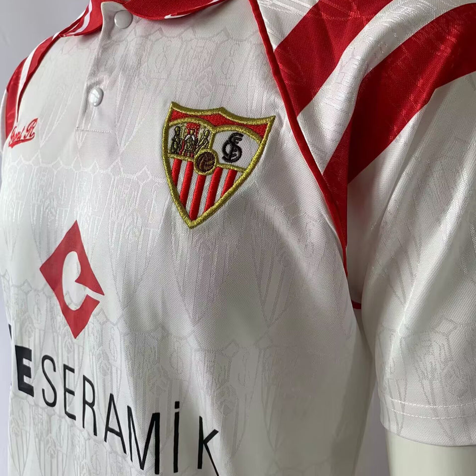 Jersey 1992/93 Sevilla FC Local Manga corta Versión Fan Retro