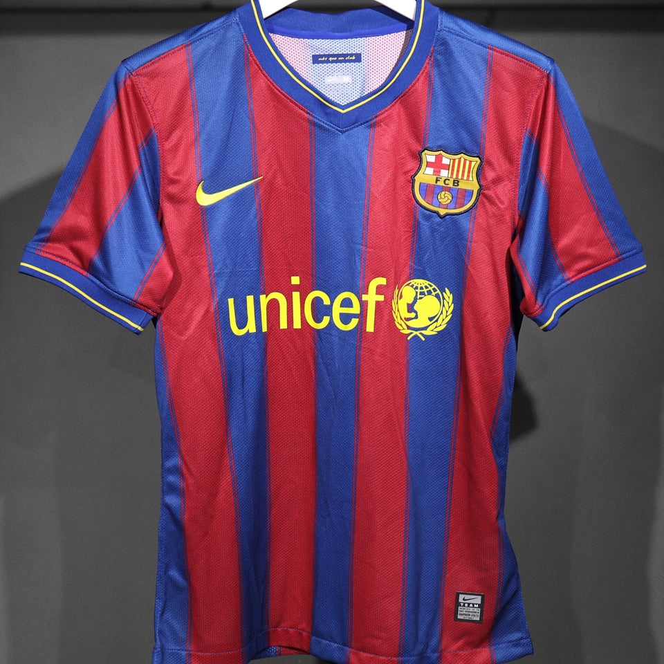 Jersey 2009/10 Barcelona Local Manga corta Versión Jugador Retro