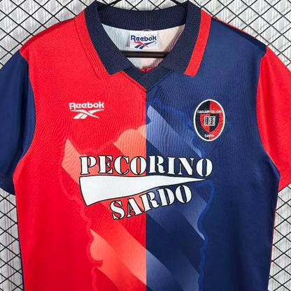 Jersey 1996/1997 Cagliari Local Manga corta Versión Fan Retro