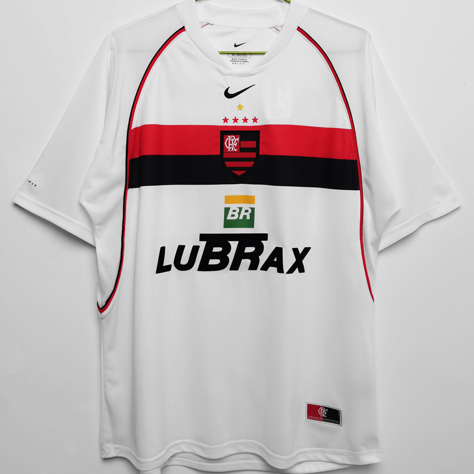 jersey 2002 flamengo visitante manga corta versión fan retro