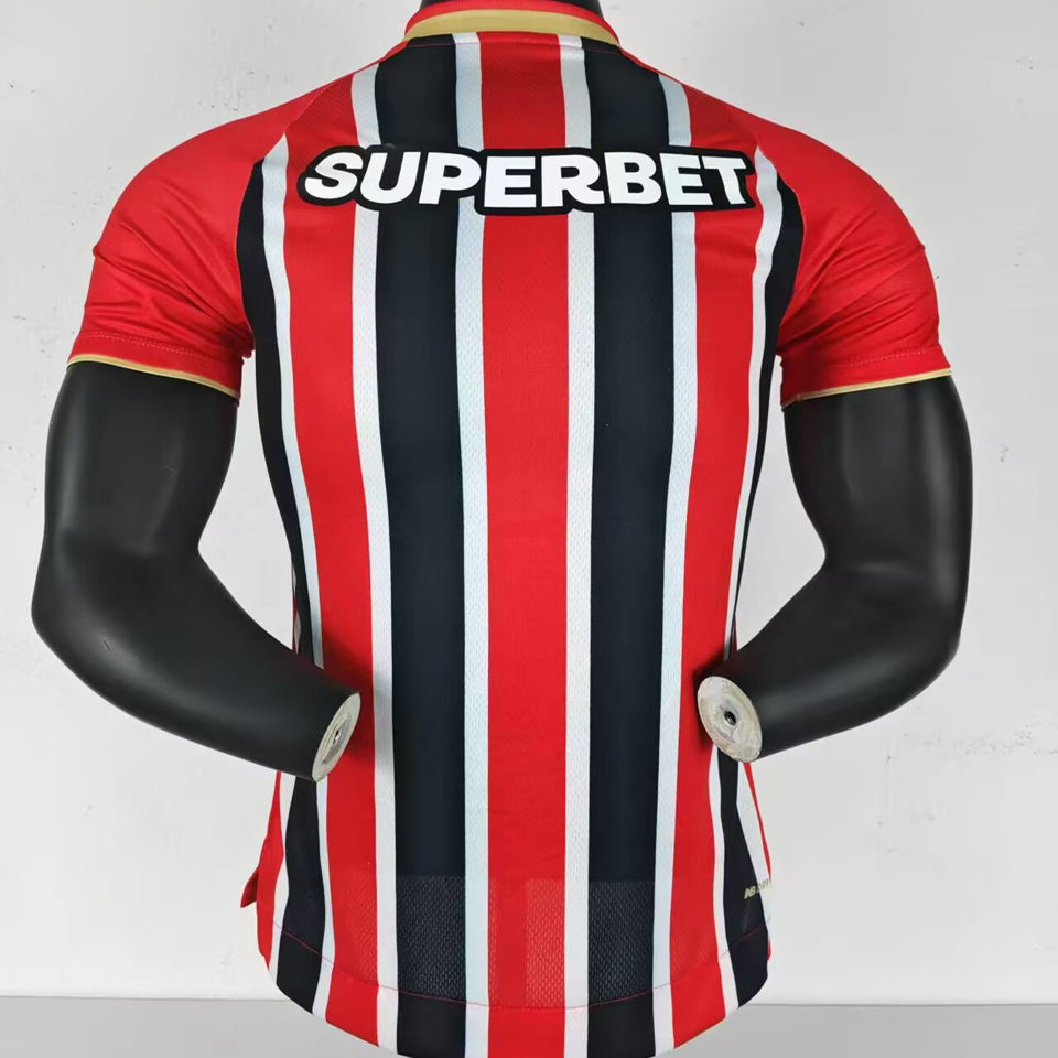 jersey 2025/26 sao paulo visitante manga corta versión jugador