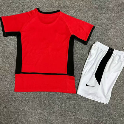 Jersey 2002/04 Manchester United Local Manga corta Niño Retro