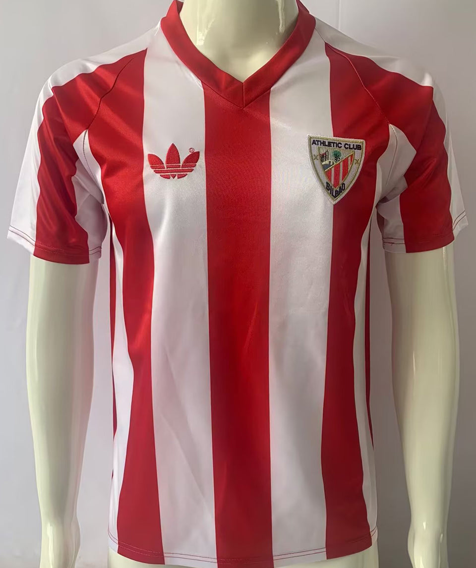 jersey 1986/1987 bilbao at local manga corta versión fan retro