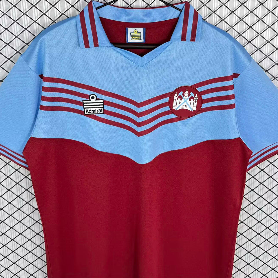 jersey 1976/1980 west ham local manga corta versión fan retro