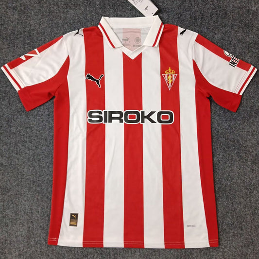 Jersey 2025/26 Gijon Local Manga corta Versión Fan