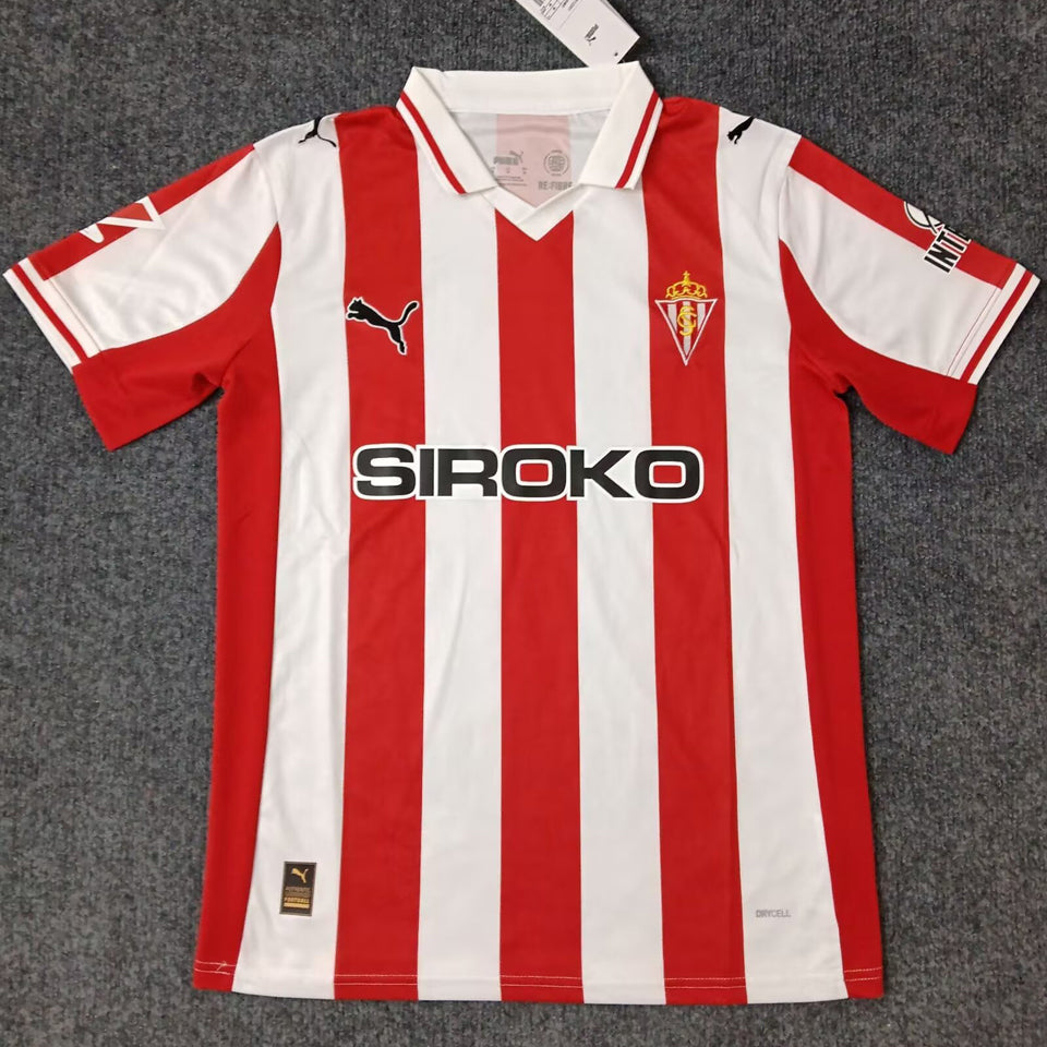 Jersey 2025/26 Gijon Local Manga corta Versión Fan