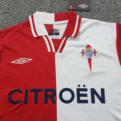 Jersey 2001/2002 Celta Visitante Manga corta Versión Fan Retro
