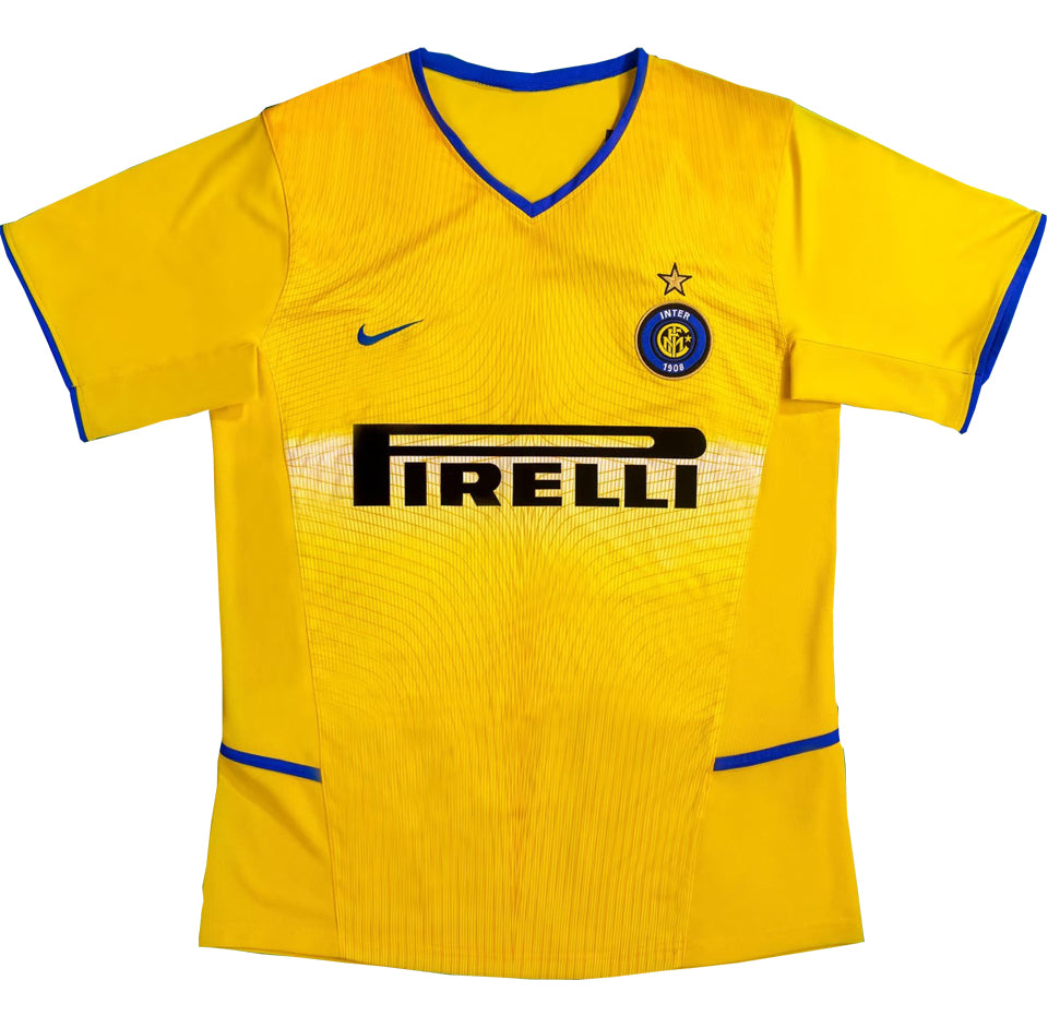 jersey 2002/03 inter milan tercero manga corta versión fan retro