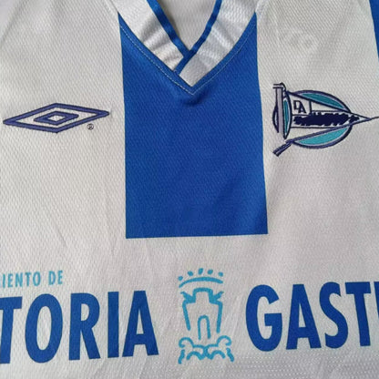 Jersey 2003/2004 Alaves Local Manga corta Versión Fan Retro