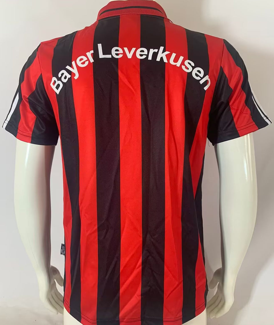 Jersey 2001/02 Leverkusen Local Manga corta Versión Fan Retro