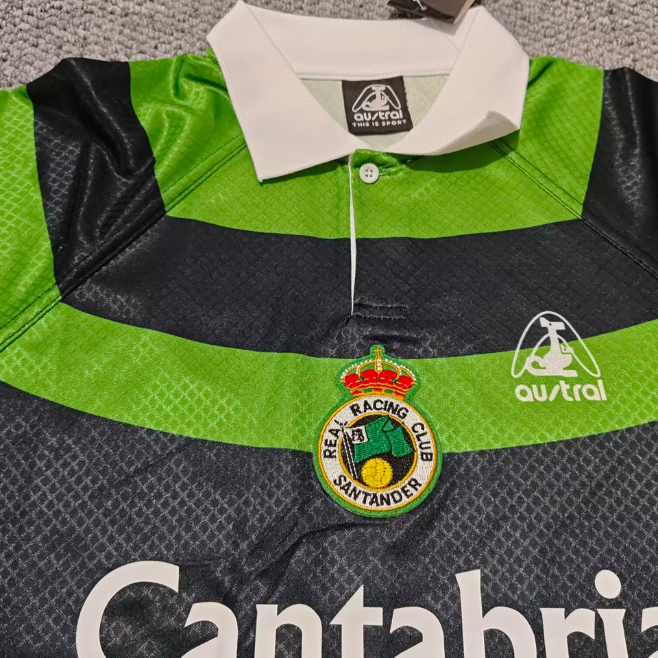 Jersey 1999/2000 Racing Santander Visitante Manga corta Versión Fan Retro