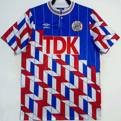 Jersey 1989/90 Ajax Visitante Manga corta Versión Fan Retro