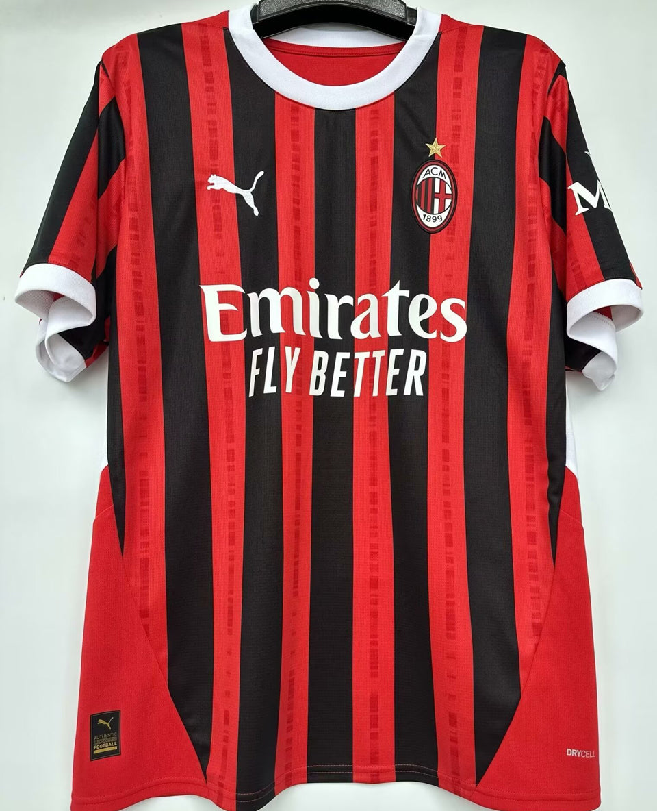 jersey 2024/25 ac milan local manga corta versión fan