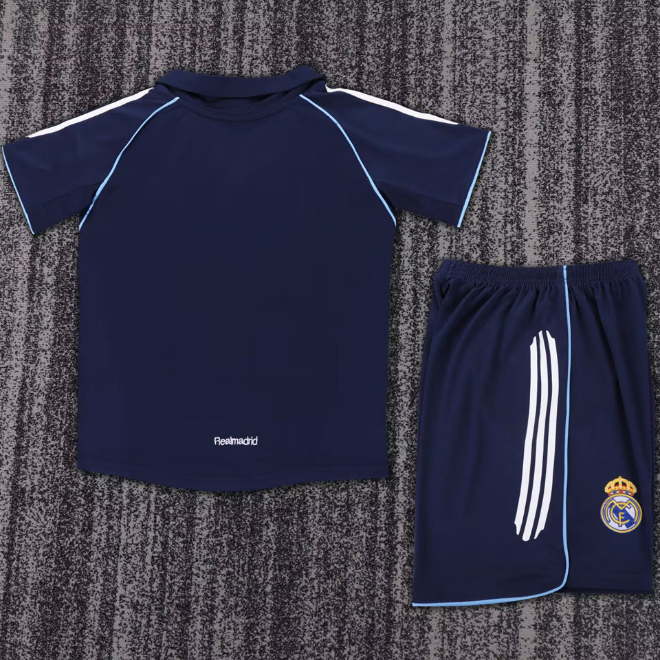 jersey 2005/06 real madrid visitante manga corta niño retro