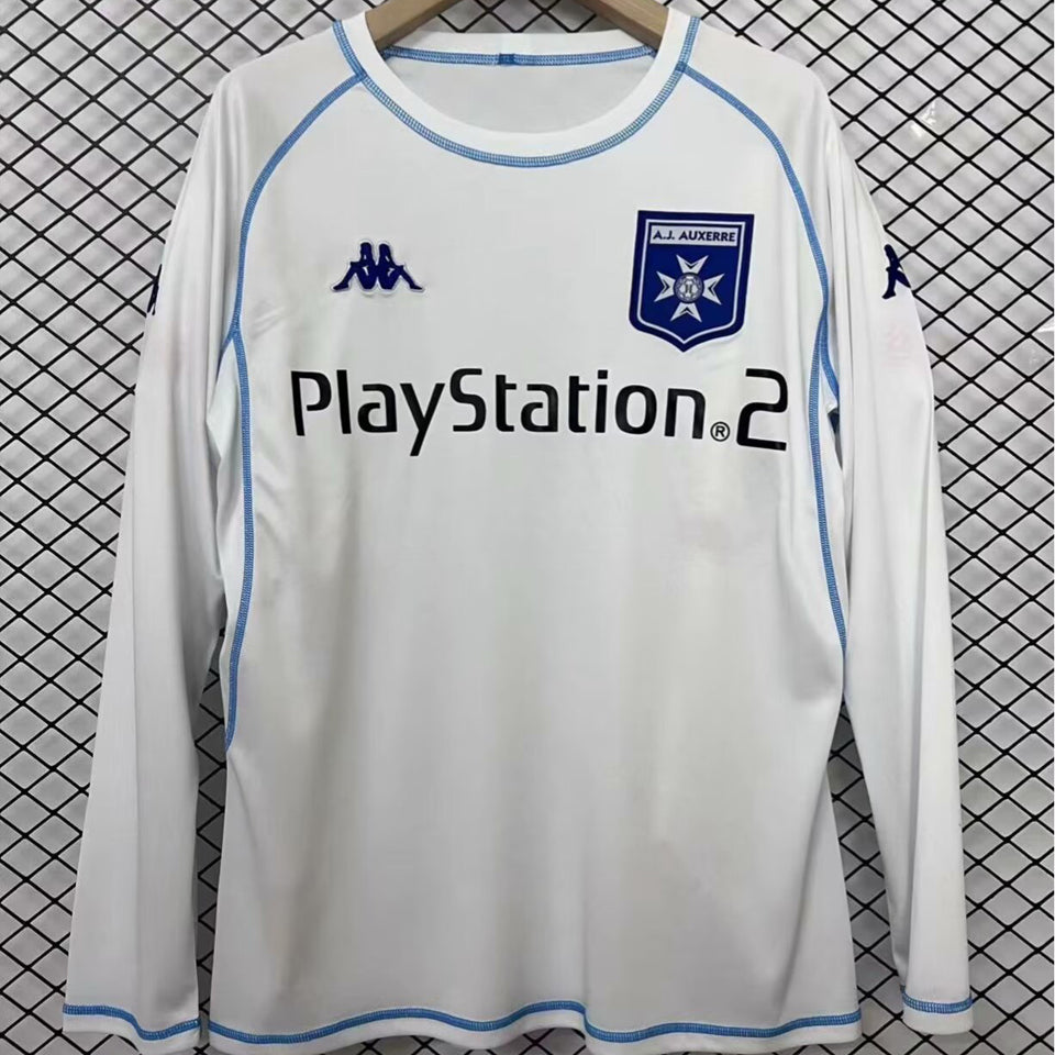 Jersey 2003/04 AJ Auxerre Local Manga larga Versión Fan Retro