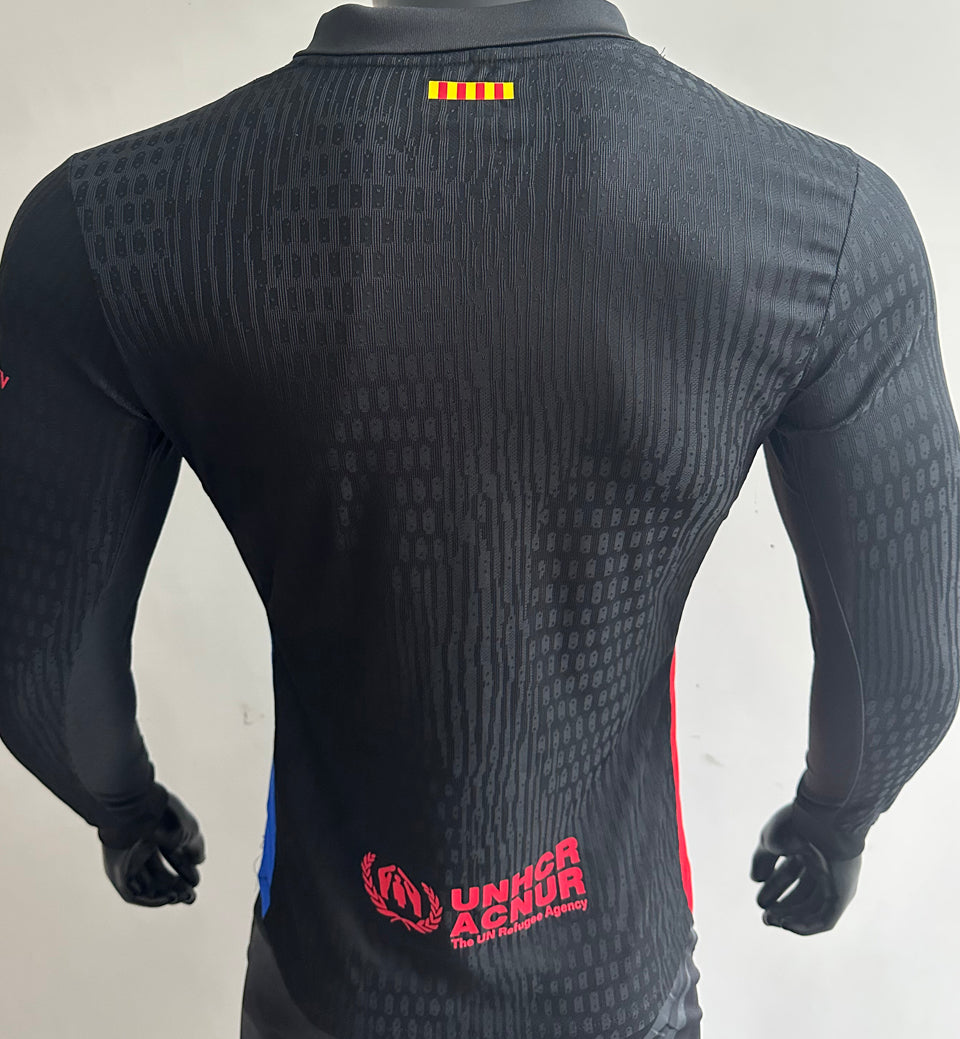 Jersey 2024/25 Barcelona Visitante Manga larga Versión Jugador