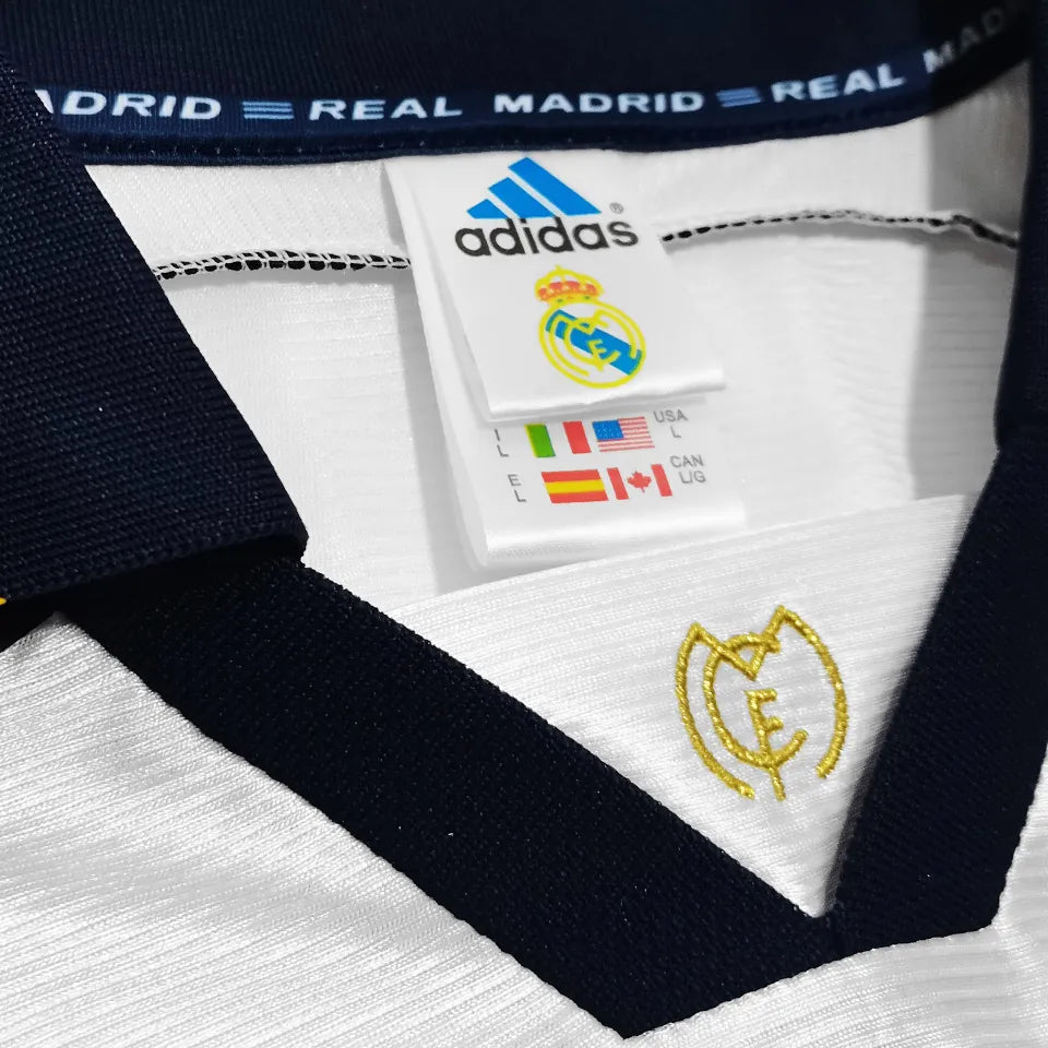 Jersey 1999/2000 Real Madrid Local Manga corta Versión Fan Retro