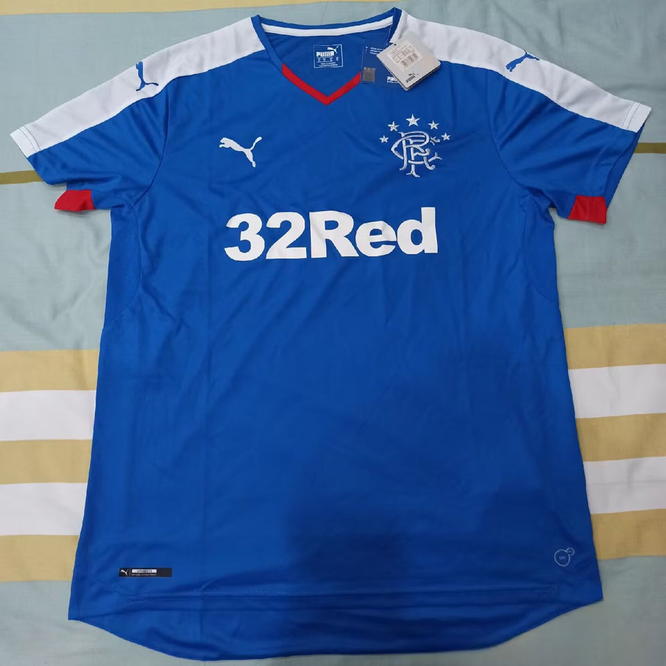 Jersey 2015/16 Rangers Local Manga corta Versión Fan Retro