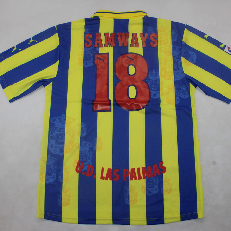 jersey 1997/98 las palmas visitante manga corta versión fan retro