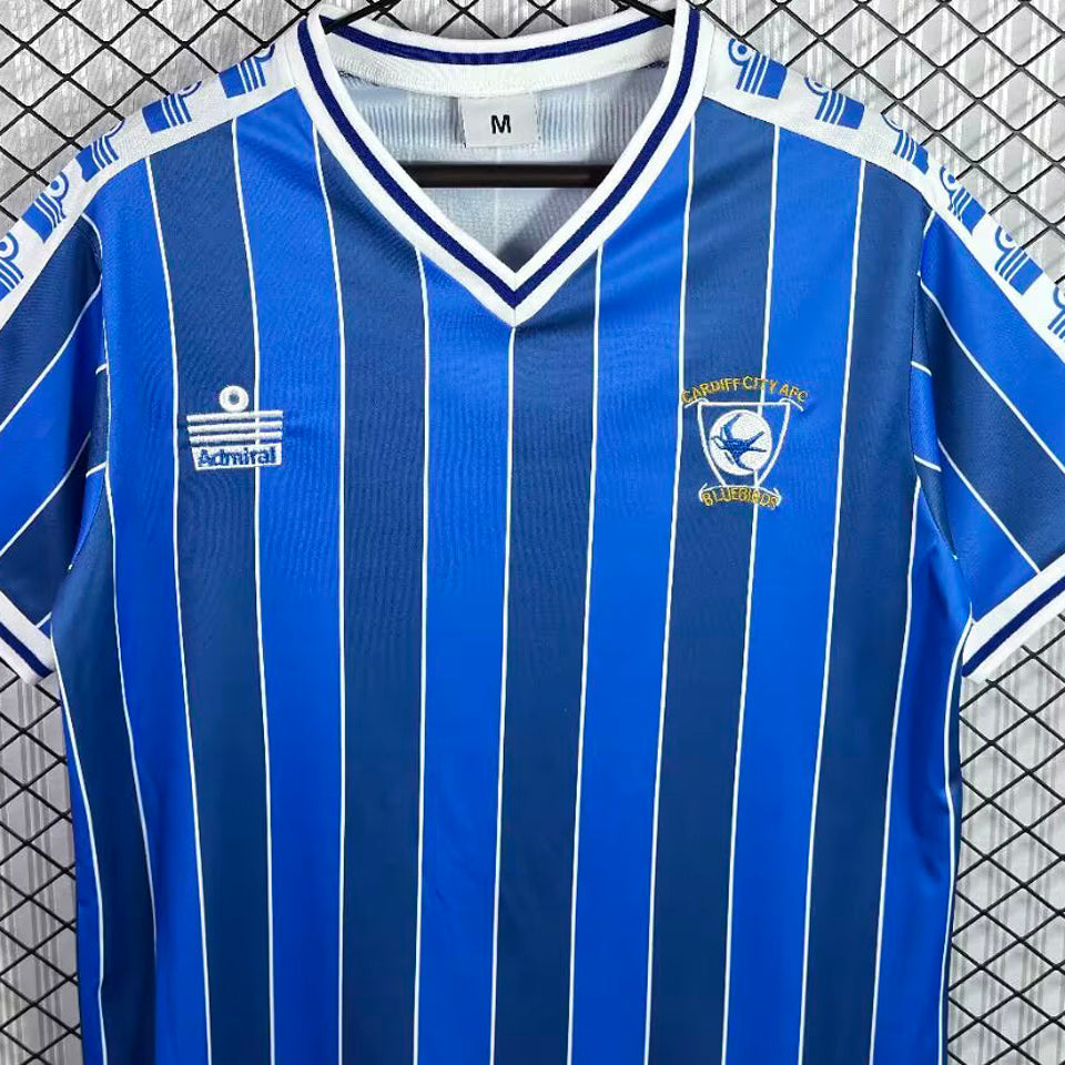 jersey 1985/1987 cardiff city local manga corta versión fan retro