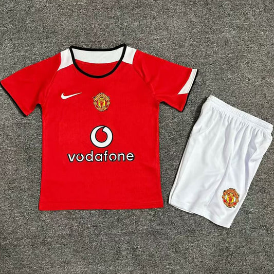 Jersey 2004/06 Manchester United Local Manga corta Niño Retro