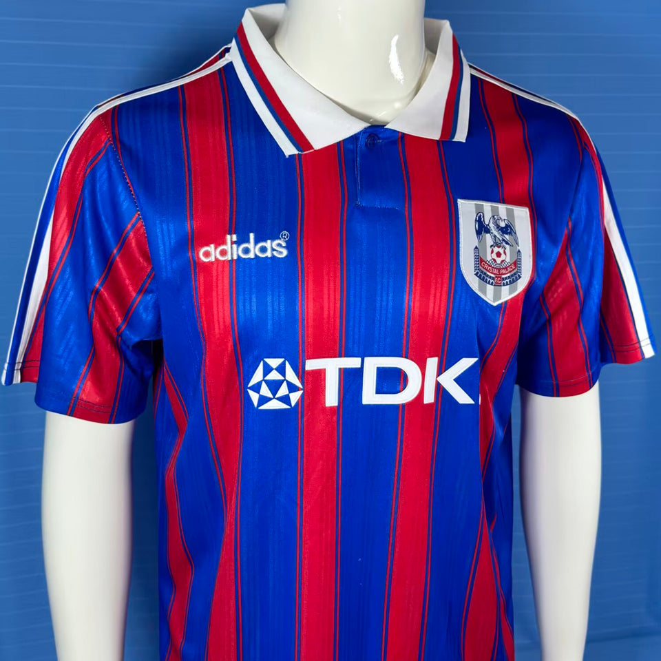 jersey 1996/1998 crystal palace local manga corta versión fan retro