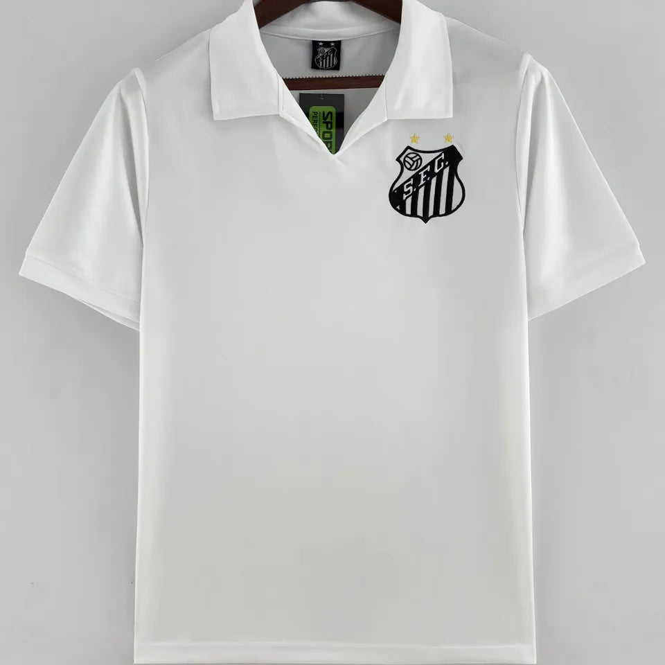 Jersey 1970 Santos Local Manga corta Versión Fan Retro