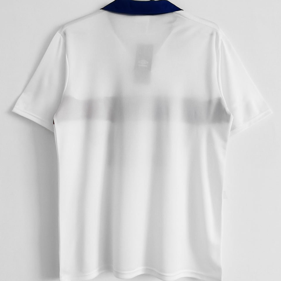 jersey 1994 rangers visitante manga corta versión fan retro