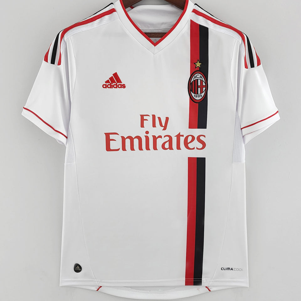 jersey 2011/12 ac milan visitante manga corta versión fan retro