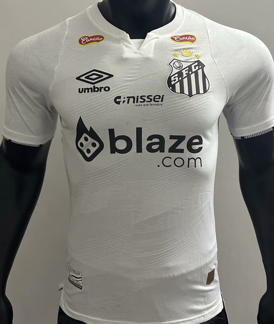 2024/25 2024 25 Santos Home White Parches/Letras