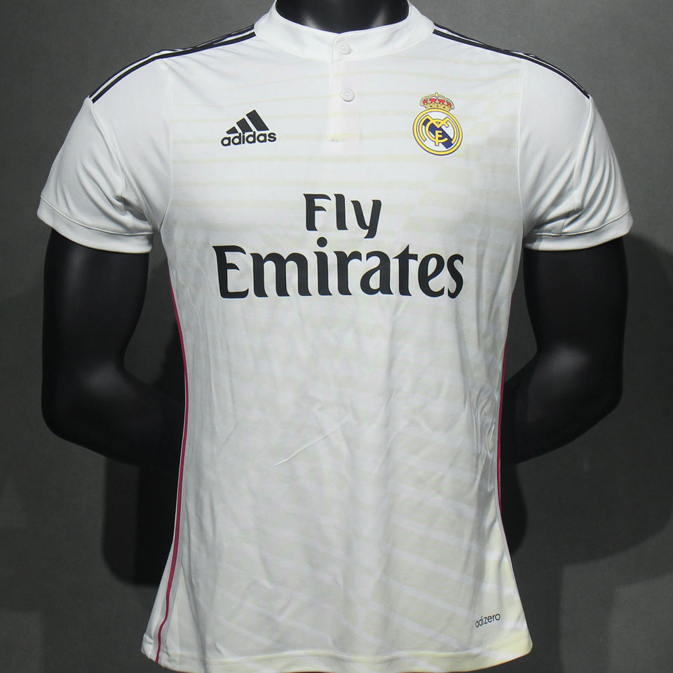 jersey 2014/15 real madrid local manga corta versión jugador retro