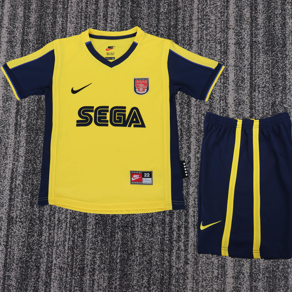 jersey 2000/2001 arsenal visitante manga corta niño retro