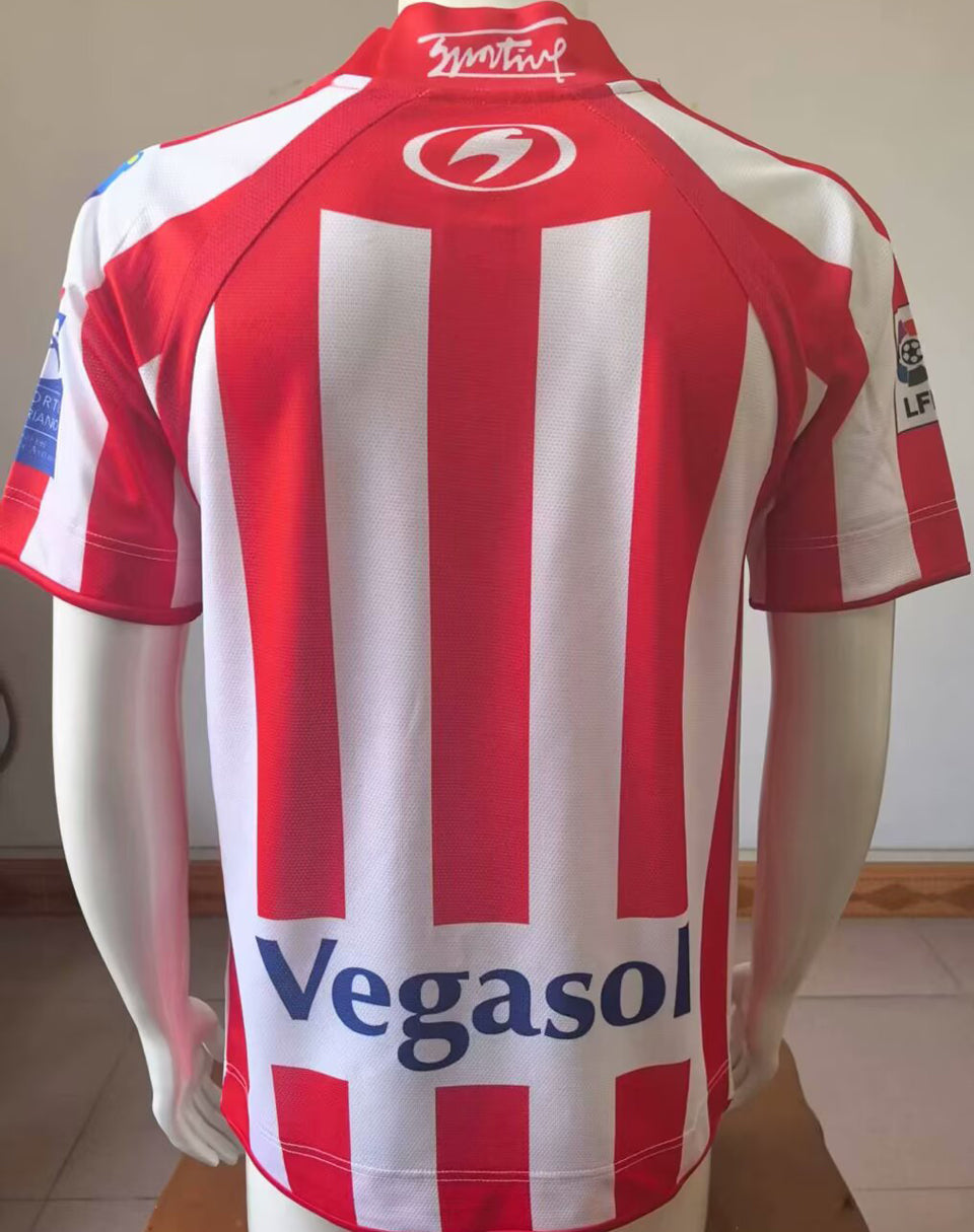 Jersey 2008/2009 Gijon Local Manga corta Versión Fan Retro