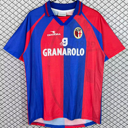Jersey 1998/1999 Bologna Local Manga corta Versión Fan Retro