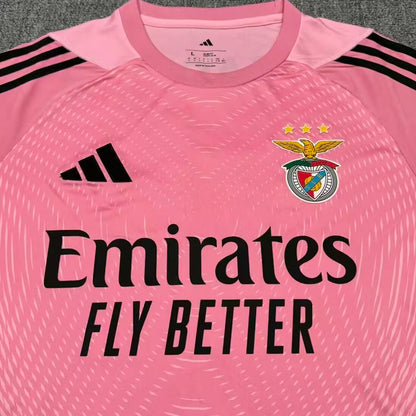 Jersey 2025/26 Benfica Pink Portero Manga corta Versión Fan