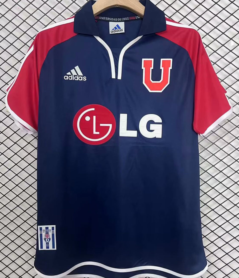 jersey 2001/02 universidad de chile local manga corta versión fan retro