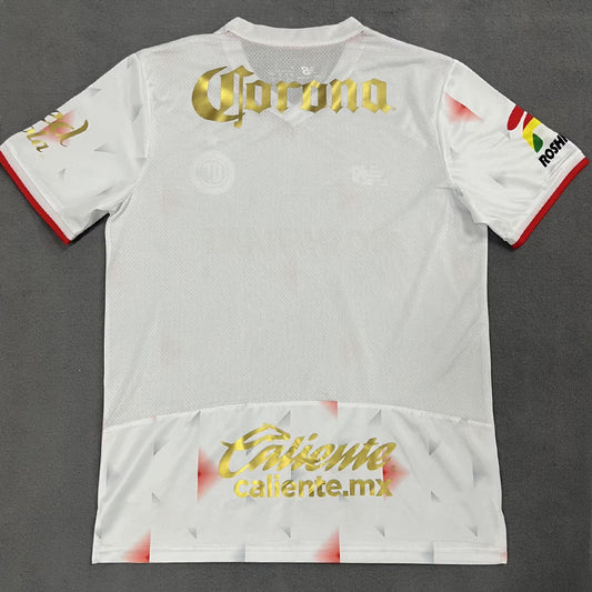 Jersey 2025/26 Deportivo Toluca Visitante Manga corta Versión Fan