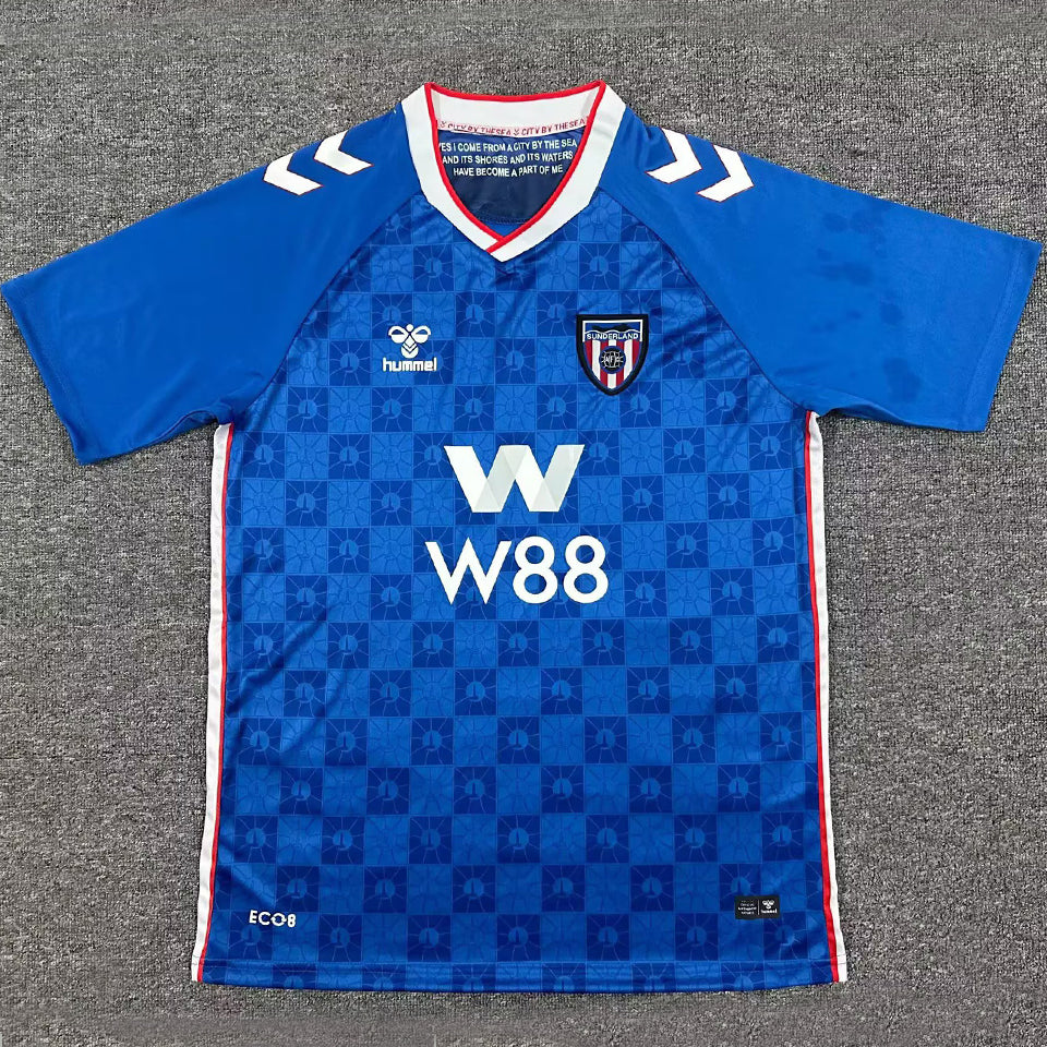 Jersey 2025/26 Sunderland Visitante Manga corta Versión Fan