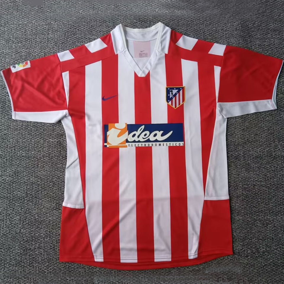 jersey 2002/2003 atletico de madrid local manga corta versión fan retro