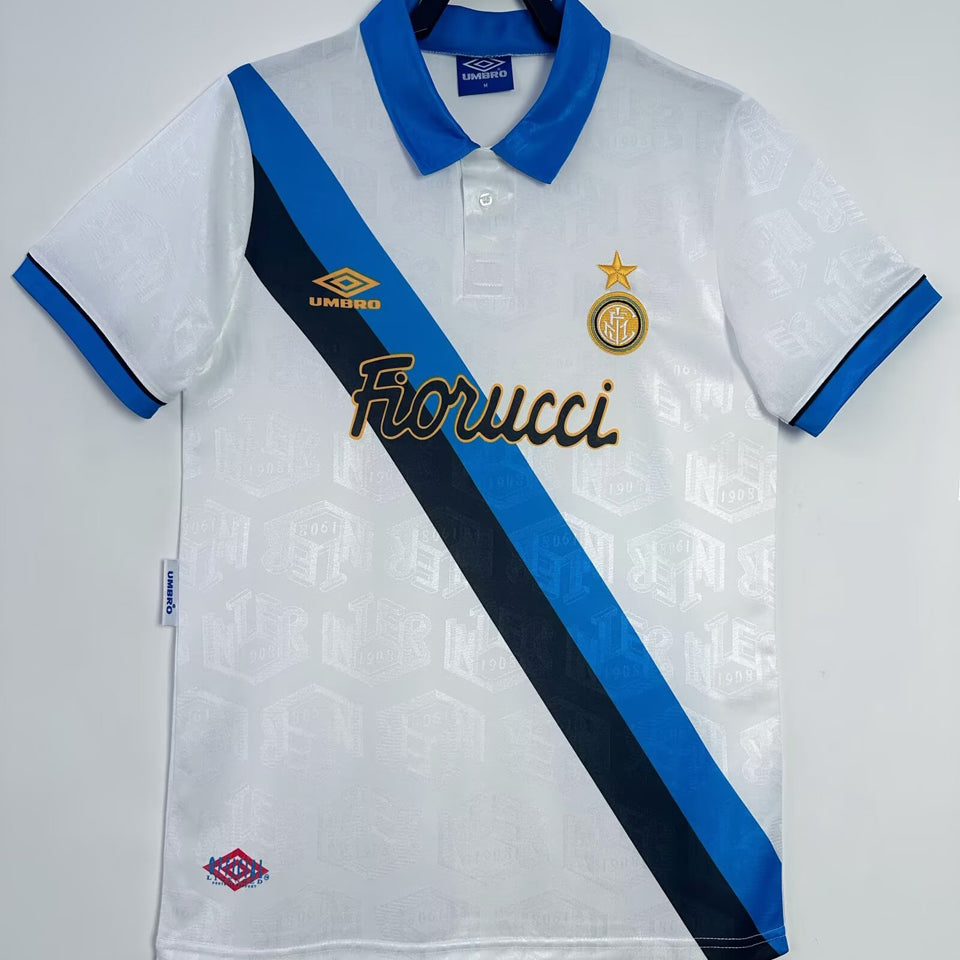 jersey 1994/95 inter milan visitante manga corta versión fan retro