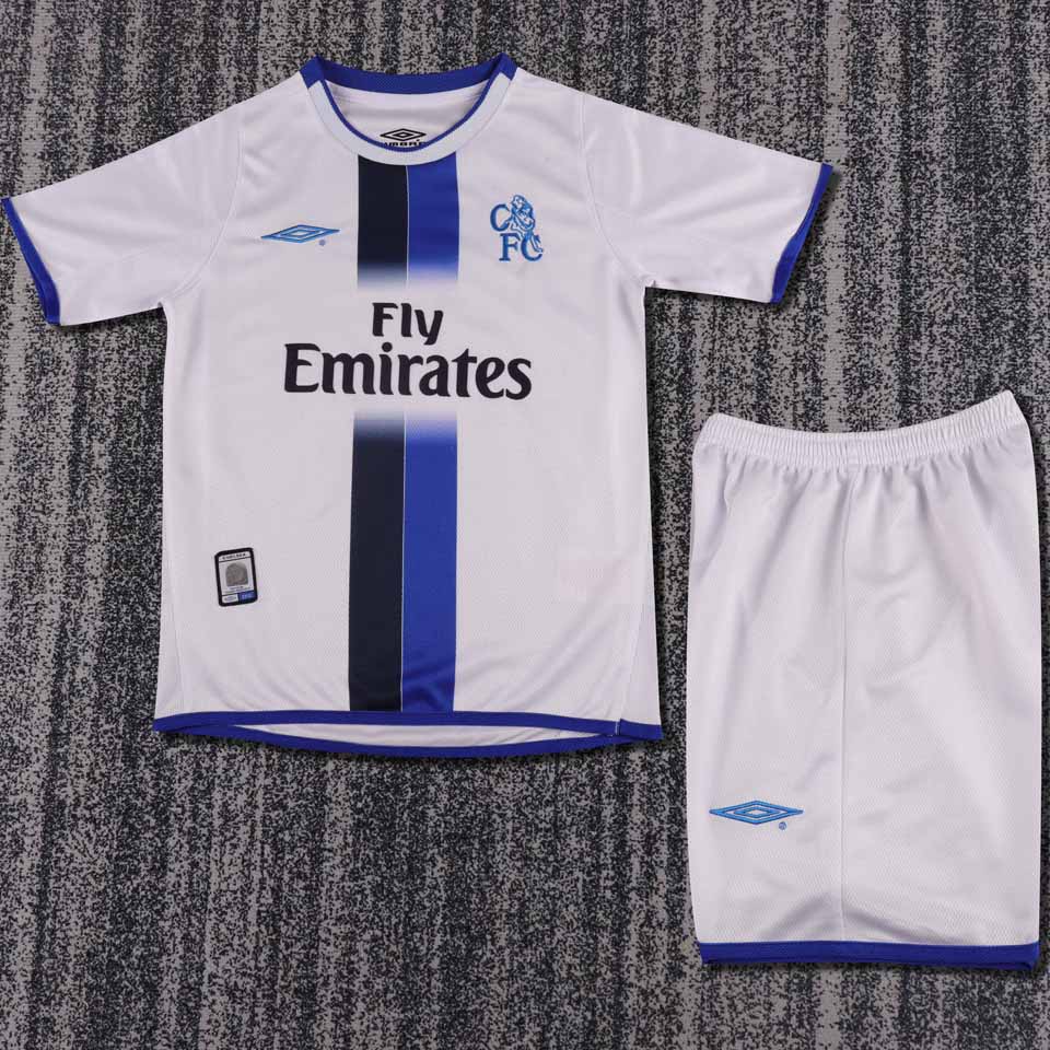 jersey 2003/05 chelsea visitante manga corta niño retro
