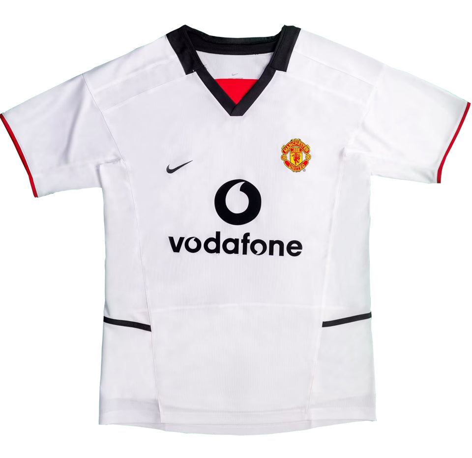 jersey 2002/03 manchester united visitante manga corta versión fan retro