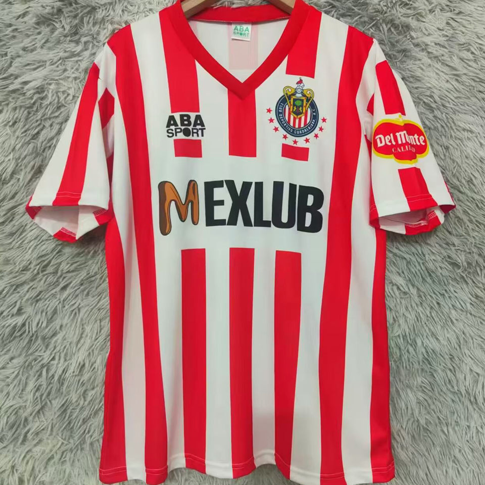 jersey 1992/1993 chivas local manga corta versión fan retro