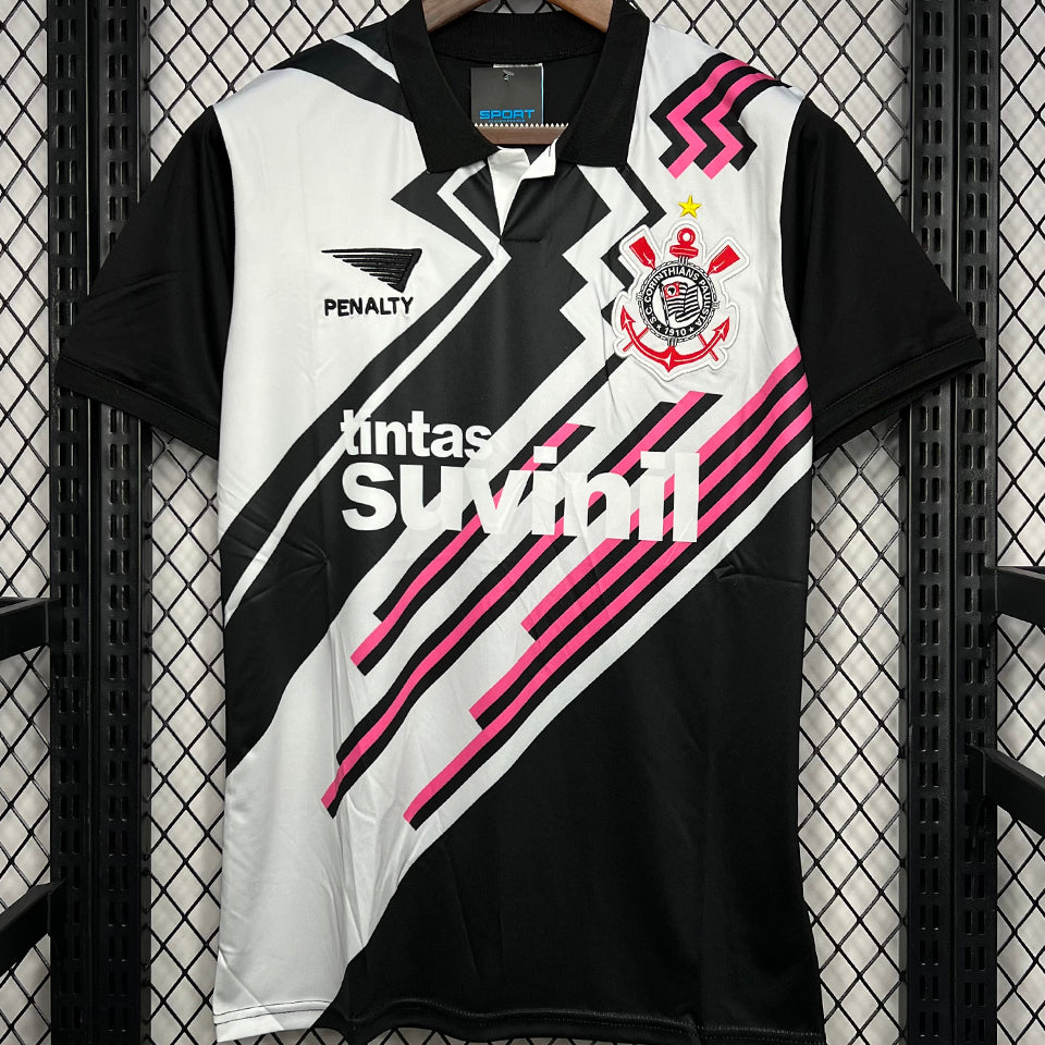 jersey 1995 corinthians visitante manga corta versión fan retro