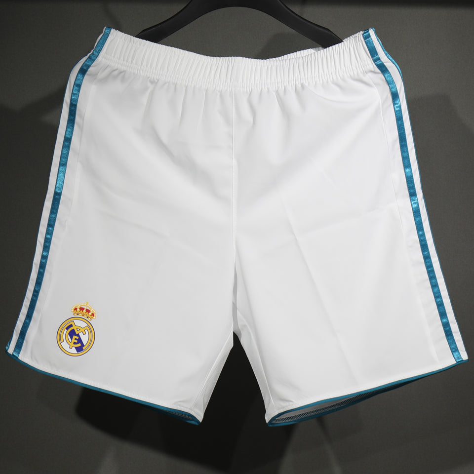 2017/18 real madrid local versión jugador shorts/ pantalones retro