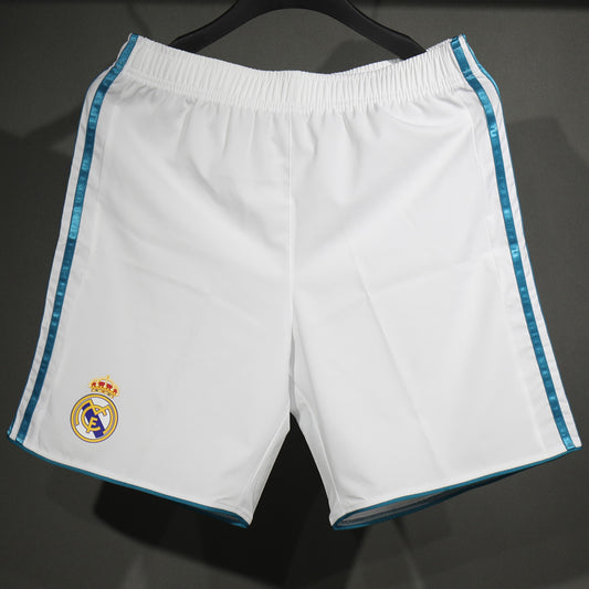 2017/18 Real Madrid Local Versión Jugador Shorts/ Pantalones Retro