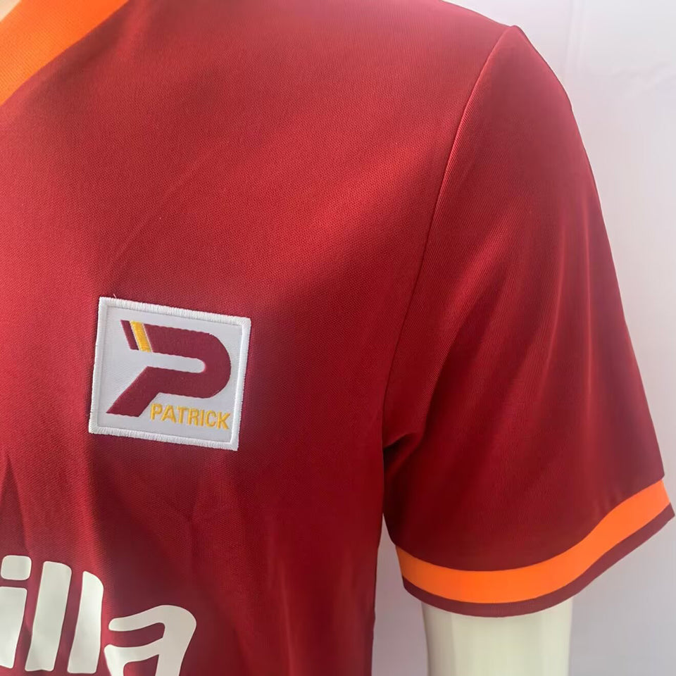 Jersey 1982/83 Roma Local Manga corta Versión Fan Retro