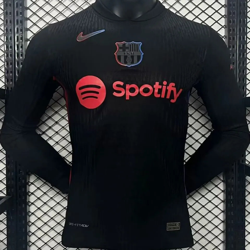 Jersey 2024/25 Barcelona Visitante Manga larga Versión Jugador