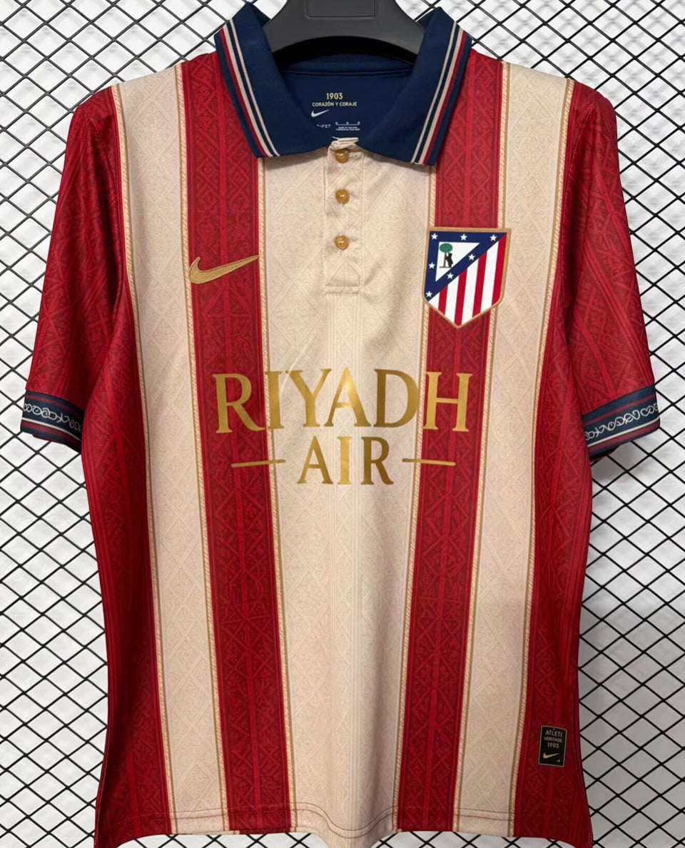 jersey 2026/27 atletico de madrid especial manga corta versión fan retro
